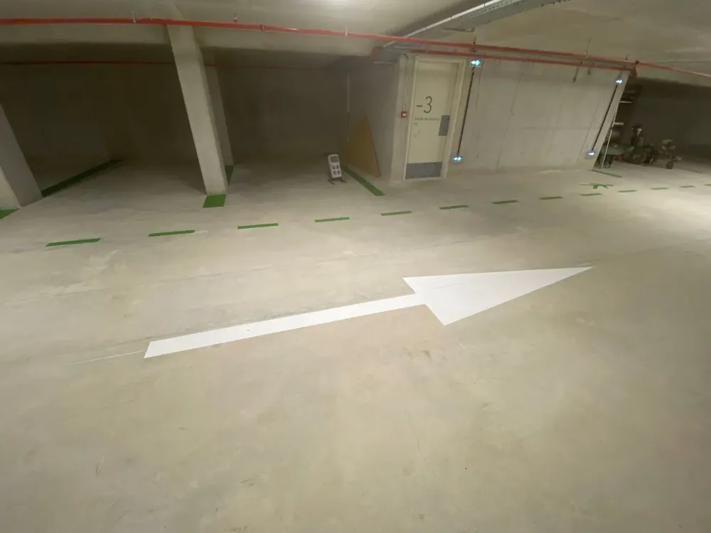 Signalisation horizontale près de Montpellier